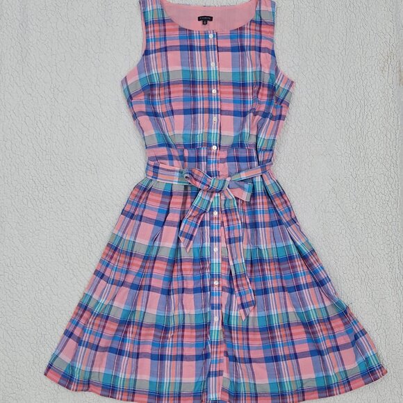 Talbots Dresses & Skirts - Talbots plaid sleeveless summer dress